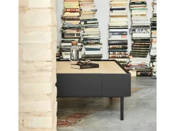 Mesa De Centro*Teulat Mesa baixa preta 110x60 cm Preto