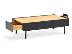 Mesa De Centro*Teulat Mesa baixa preta 110x60 cm Preto