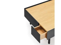 Mesa De Centro*Teulat Mesa baixa preta 110x60 cm Preto