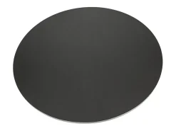 Teulat Mesa baixa redonda preta Ø110 h36 cm^ Mesa De Centro