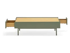 Mesa De Centro|Teulat Mesa baixa verde 110x60 cm Verde amu00eandoa