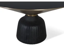 Mesa De Centro*Giner y colomer Mesa base plateau verre trempé estrutura alumínio Cinzento