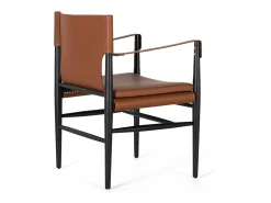Mesa De Centro*Giner y colomer Mesa central com base de alumínio e tampo de mármore. Castanho