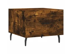 Mesa De Centro| Mesa centro 2 pcs 50x50x40 cm madeira processada cor fumado PT124521 Castanho