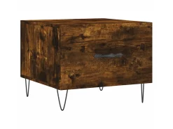 Mesa De Centro| Mesa centro 2 pcs 50x50x40 cm madeira processada cor fumado PT589383 Castanho