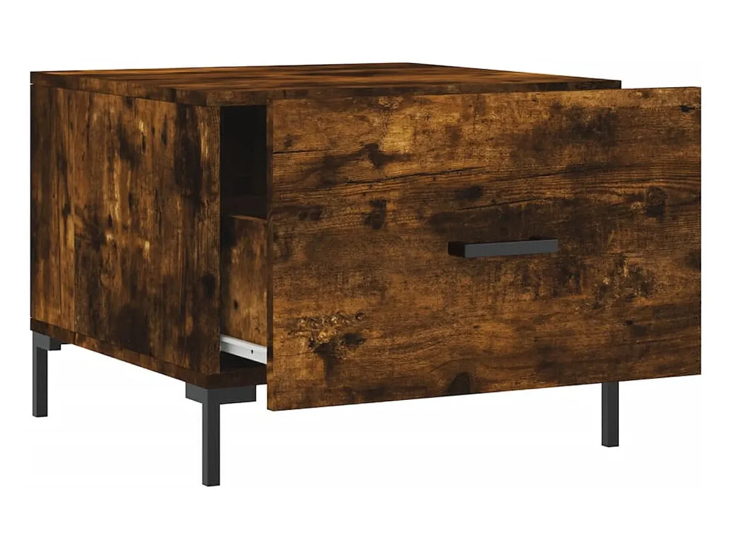 Mesa De Centro|vidaxl Mesa centro 2 pcs 50x50x40 cm madeira processada cor fumado Natural claro