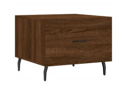 Mesa De Centro| Mesa centro 2 pcs 50x50x40 cm madeira proc. carvalho PT557275 Castanho