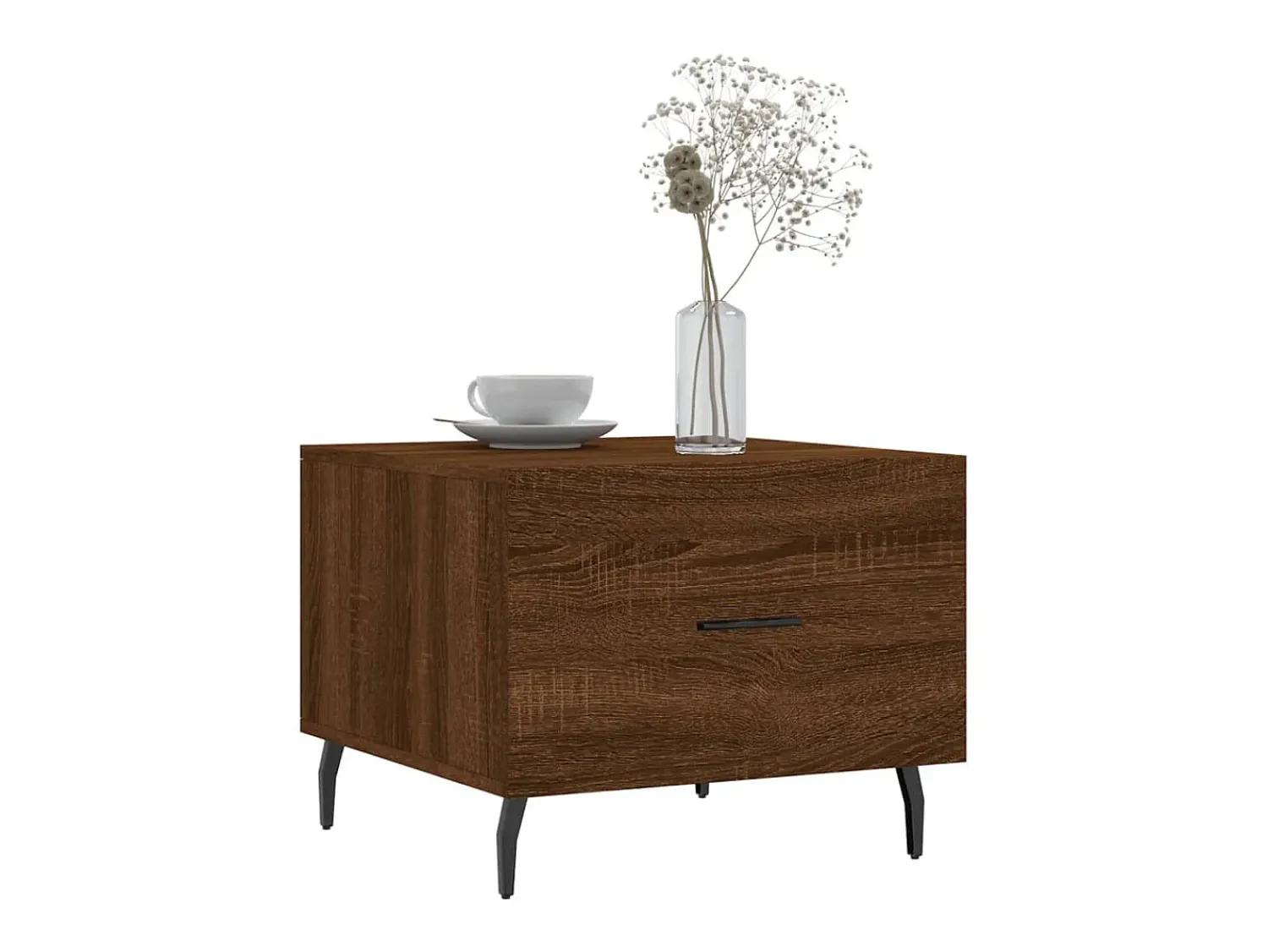 Mesa De Centro| Mesa centro 2 pcs 50x50x40 cm madeira proc. carvalho PT557275 Castanho
