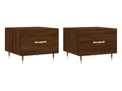 Mesa centro 2 pcs 50x50x40 cm madeira proc. carvalho PT351731^ Mesa De Centro