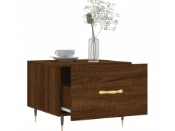 Mesa centro 2 pcs 50x50x40 cm madeira proc. carvalho PT351731^ Mesa De Centro