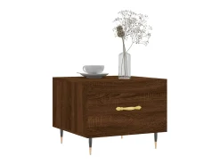 Mesa centro 2 pcs 50x50x40 cm madeira proc. carvalho PT351731^ Mesa De Centro