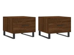 Sale Mesa centro 2 pcs 50x50x40 cm madeira proc. carvalho PT274651 Castanho