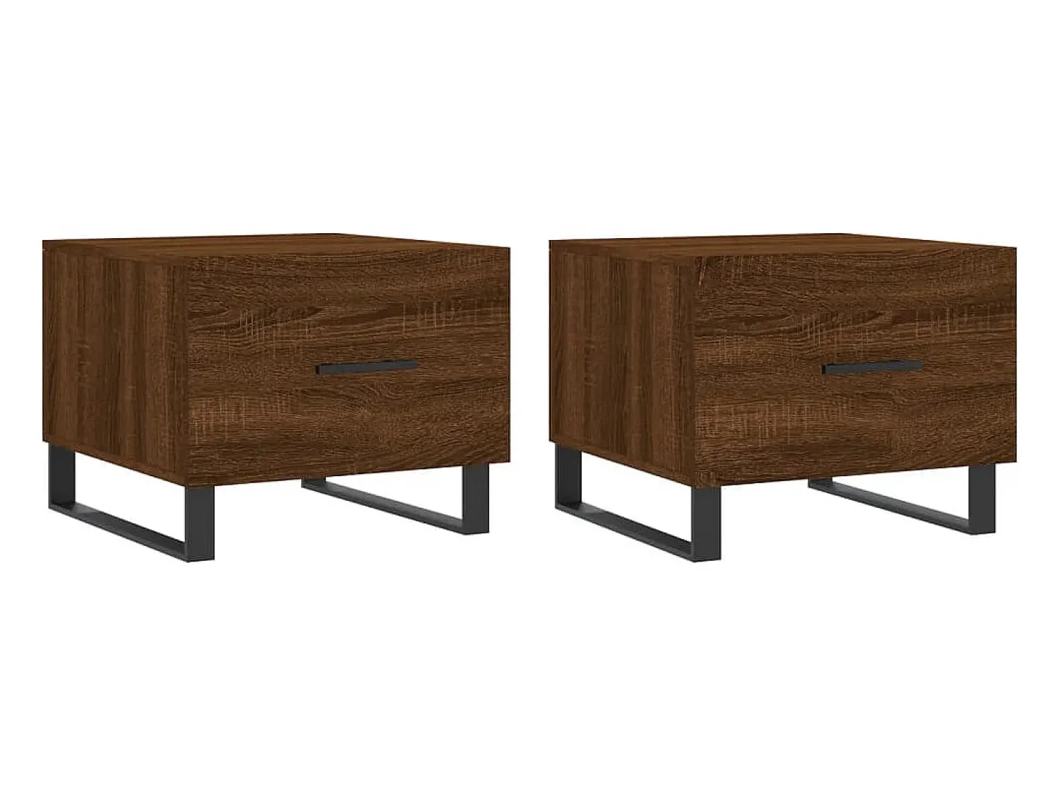 Sale Mesa centro 2 pcs 50x50x40 cm madeira proc. carvalho PT274651 Castanho