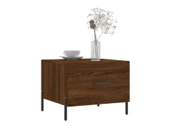 Mesa centro 2 pcs 50x50x40 cm madeira proc. carvalho PT878087^ Mesa De Centro
