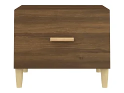 Mesa De Centro|vidaxl Mesa centro 2 pcs 50x50x40 cm madeira proc. carvalho castanho Natural claro