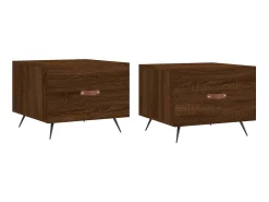 Hot Mesa centro 2 pcs 50x50x40 cm madeira proc. carvalho PT179843 Castanho