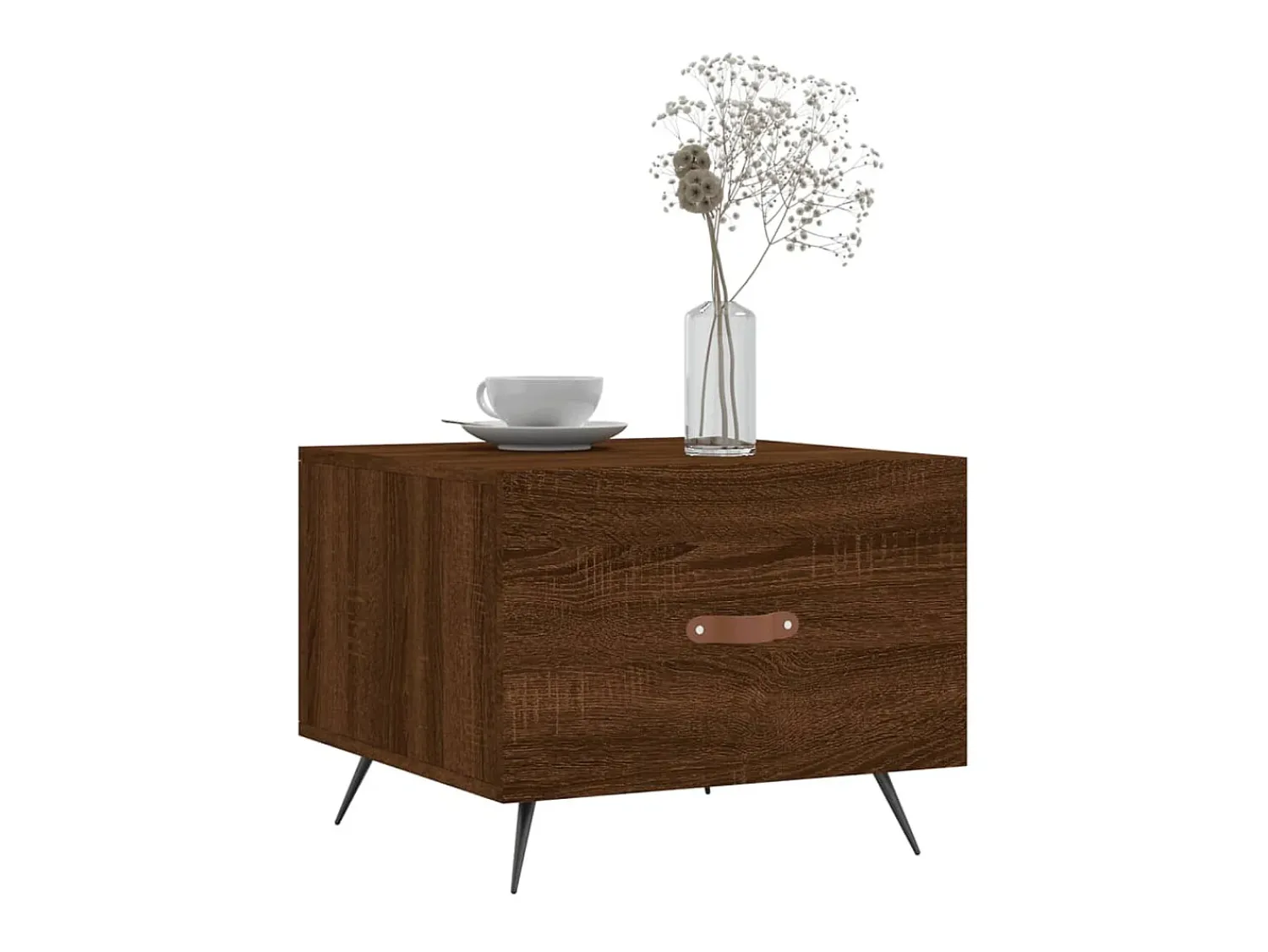 Hot Mesa centro 2 pcs 50x50x40 cm madeira proc. carvalho PT179843 Castanho