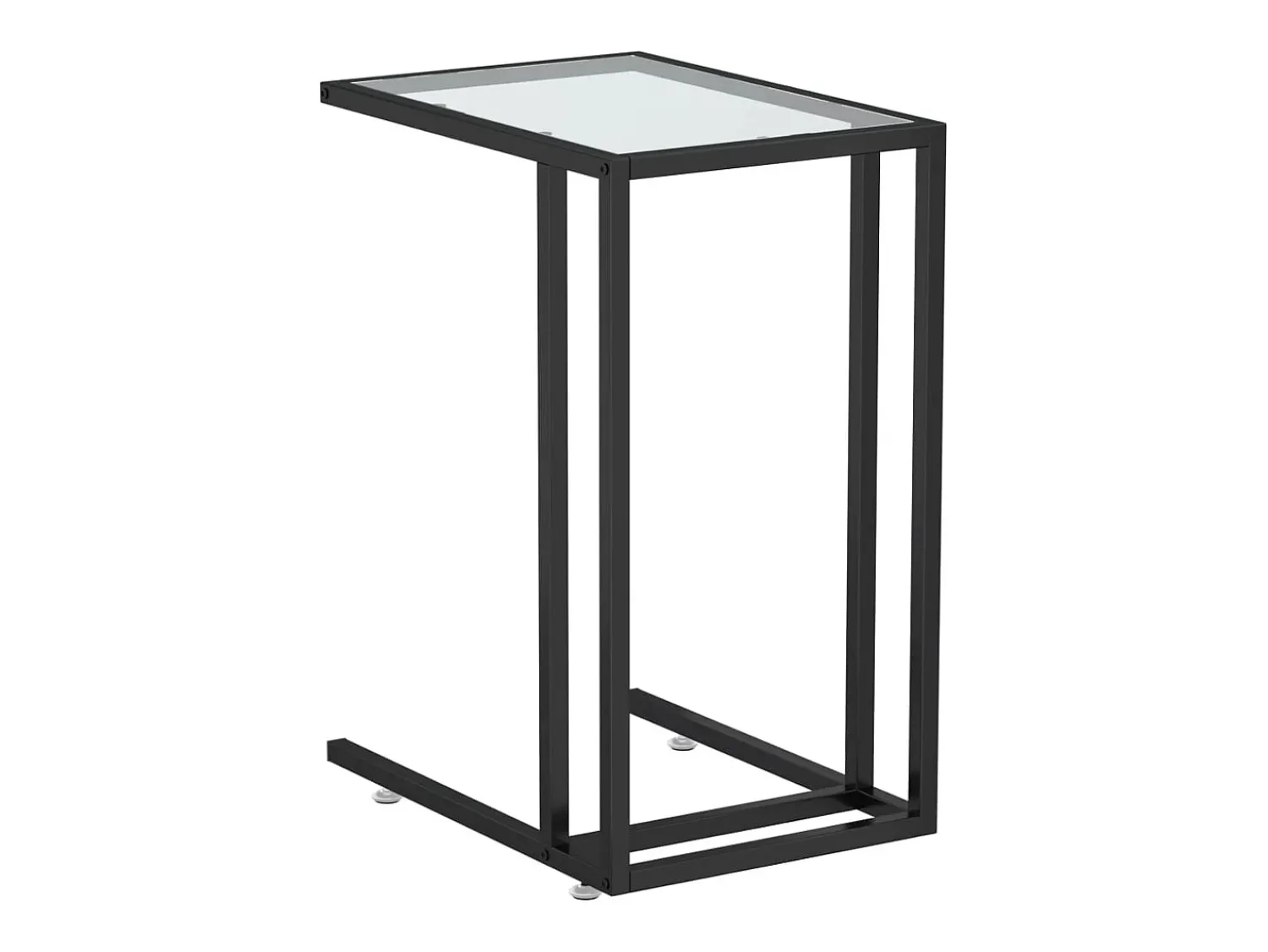 Mesa De Centro* Mesa centro ao computador 50x35x65 cm vidro temp. PT584005 Transparente
