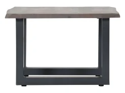 Mesa De Centro* Mesa centro c/ arestas vivas 60x60x40cm acácia maciça PT116558 Cinzento