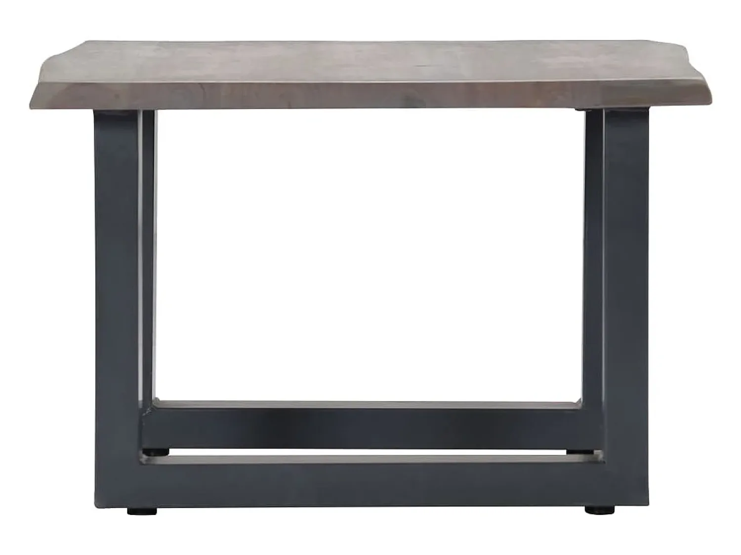 Mesa De Centro* Mesa centro c/ arestas vivas 60x60x40cm acácia maciça PT116558 Cinzento