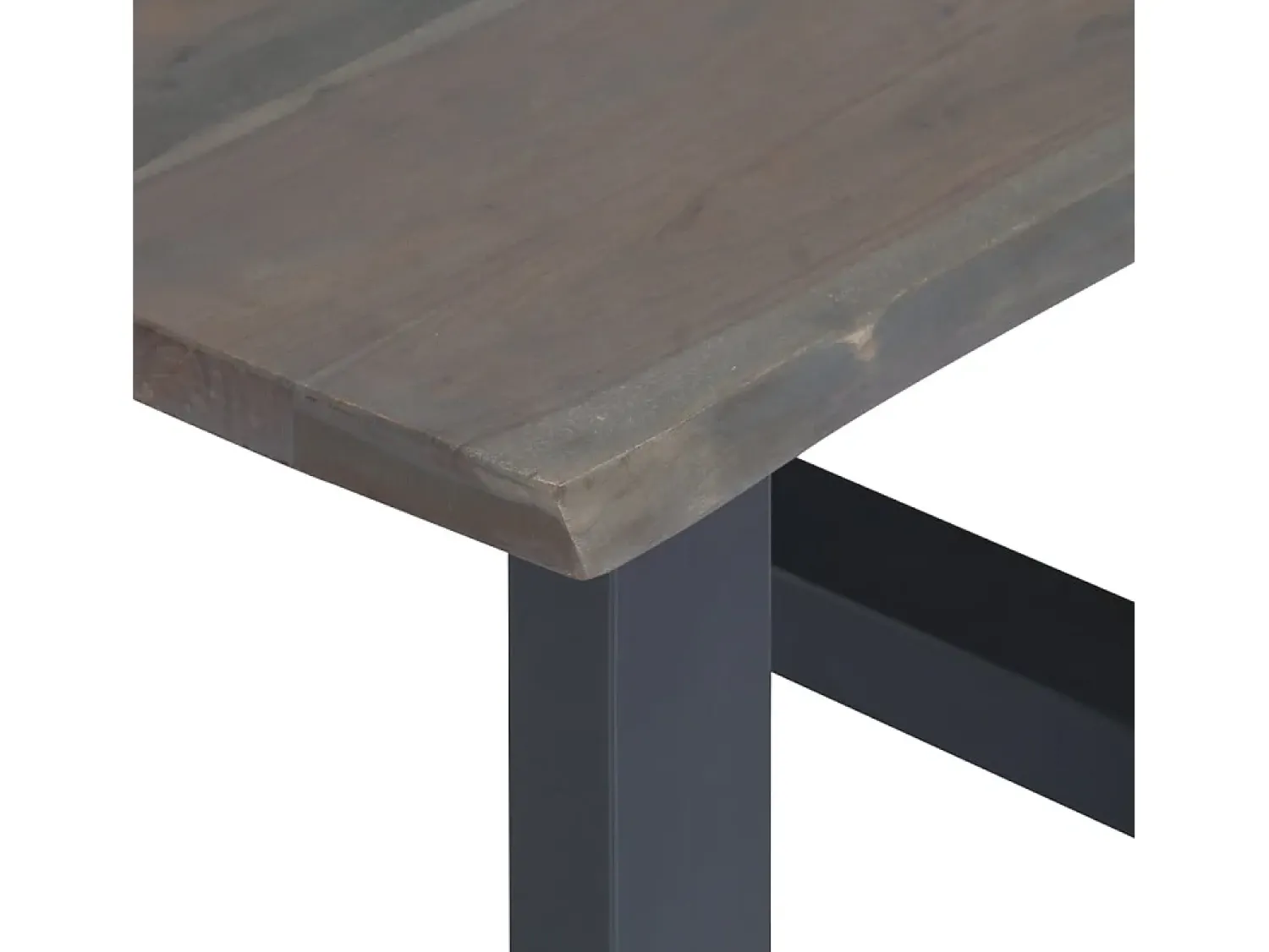 Mesa De Centro* Mesa centro c/ arestas vivas 60x60x40cm acácia maciça PT116558 Cinzento