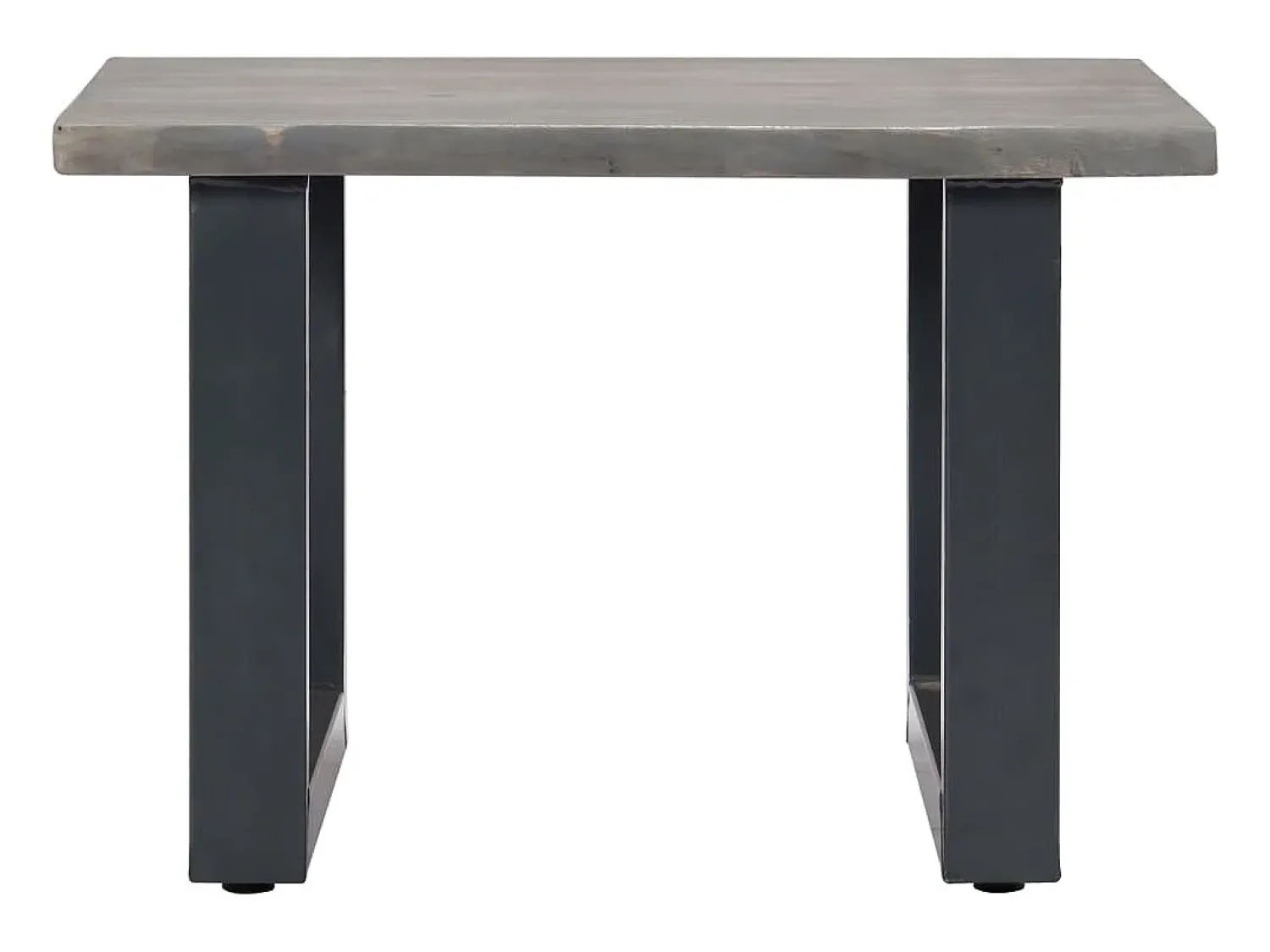 Mesa De Centro* Mesa centro c/ arestas vivas 60x60x40cm acácia maciça PT116558 Cinzento