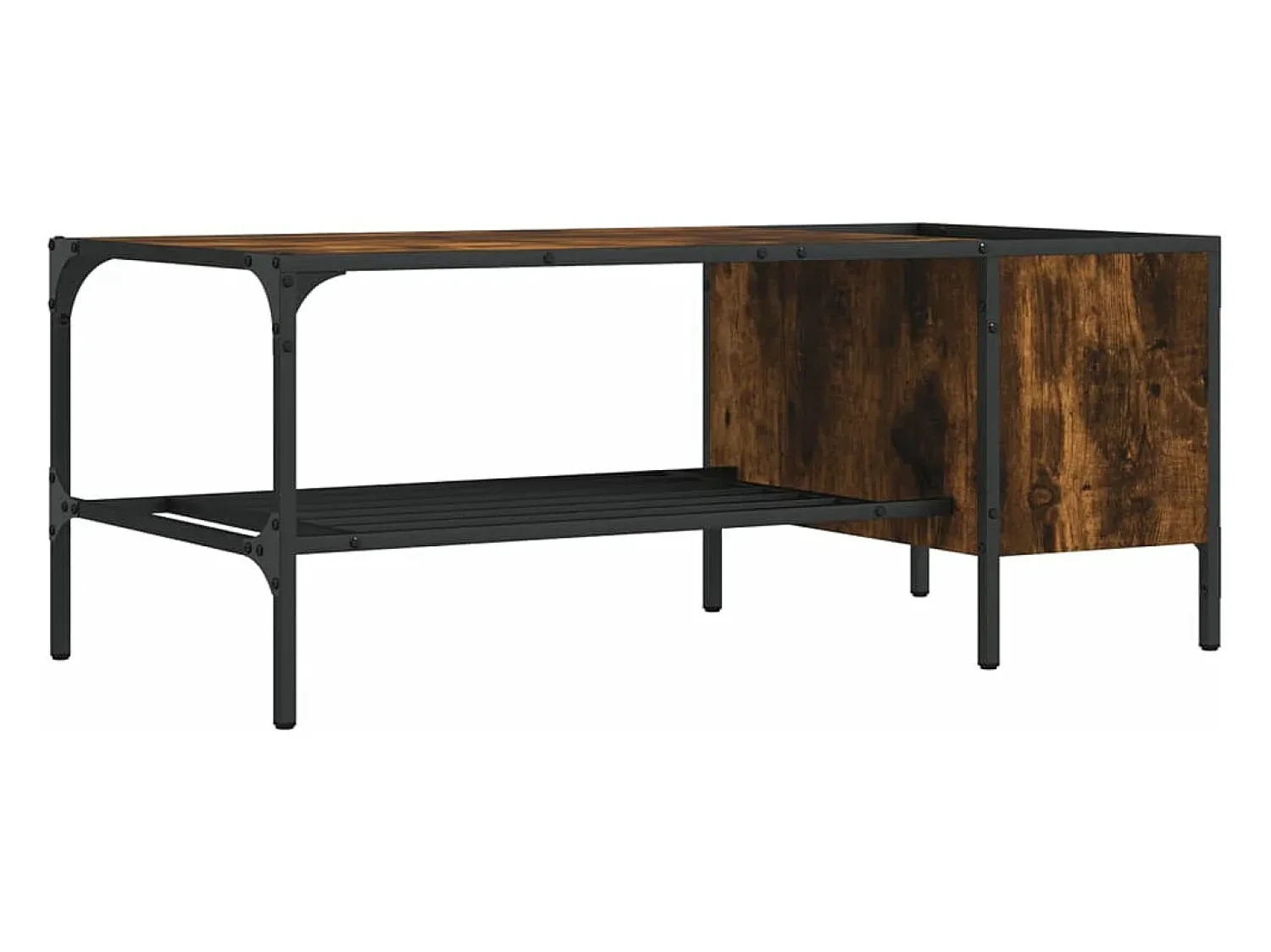 Mesa De Centro*vidaxl Mesa centro c/ prateleira derivados de madeira carvalho fumado Natural claro