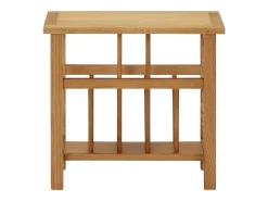 Mesa centro c/ suporte para revistas 45x27x42 cm carvalho maciço PT514252^ Mesa De Centro