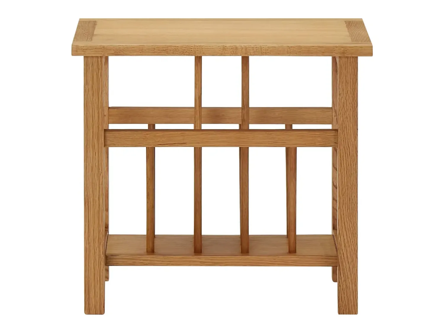 Mesa centro c/ suporte para revistas 45x27x42 cm carvalho maciço PT514252^ Mesa De Centro