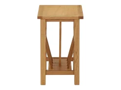 Mesa centro c/ suporte para revistas 45x27x42 cm carvalho maciço PT514252^ Mesa De Centro