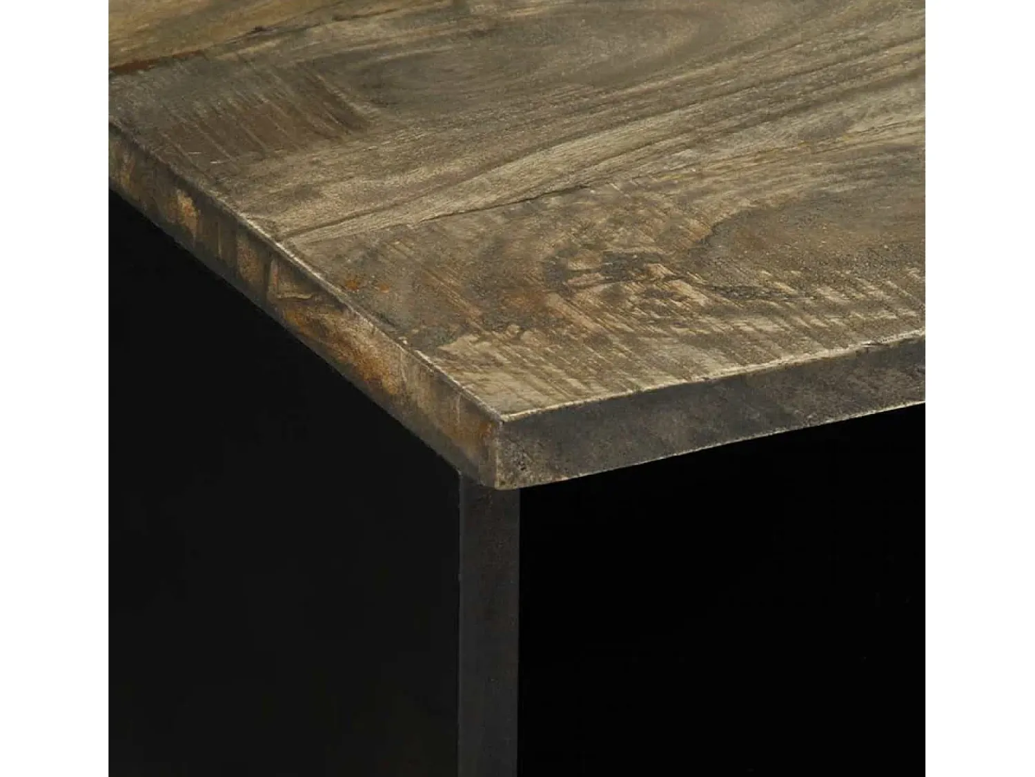 vidaxl Mesa centro claro 80x54x40 cm madeira mangueira maciça^ Mesa De Centro