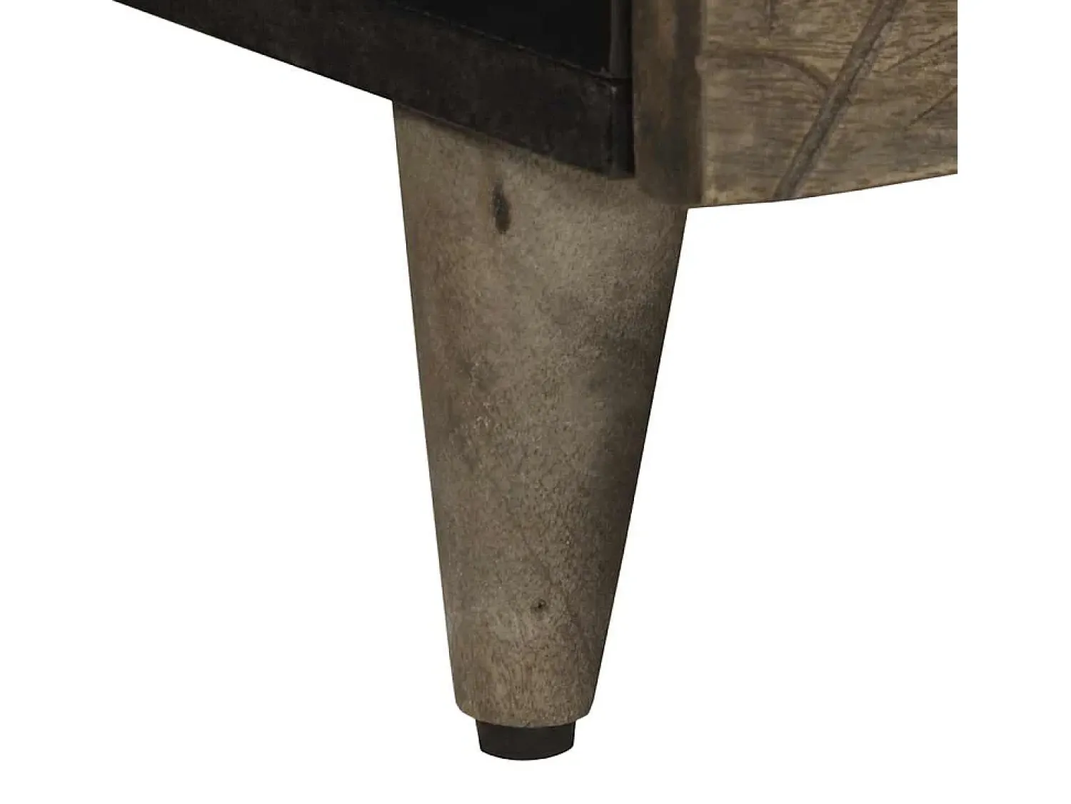 vidaxl Mesa centro claro 80x54x40 cm madeira mangueira maciça^ Mesa De Centro