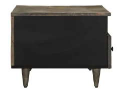 vidaxl Mesa centro claro 80x54x40 cm madeira mangueira maciça^ Mesa De Centro