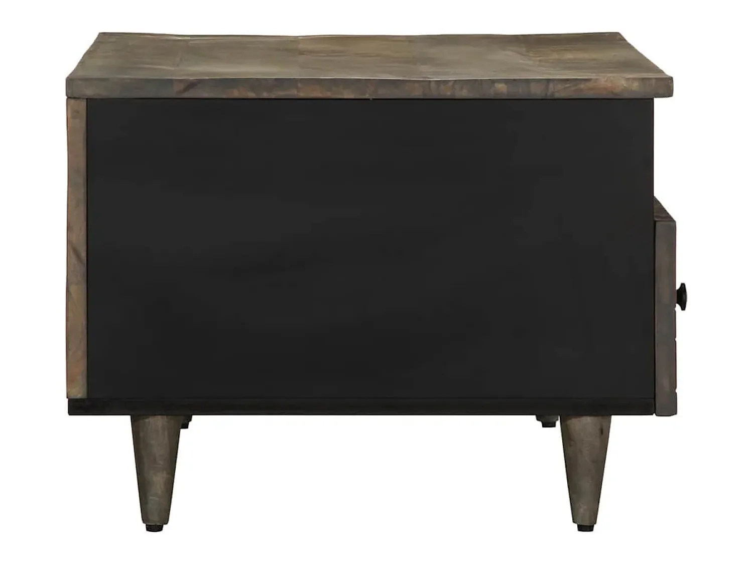vidaxl Mesa centro claro 80x54x40 cm madeira mangueira maciça^ Mesa De Centro