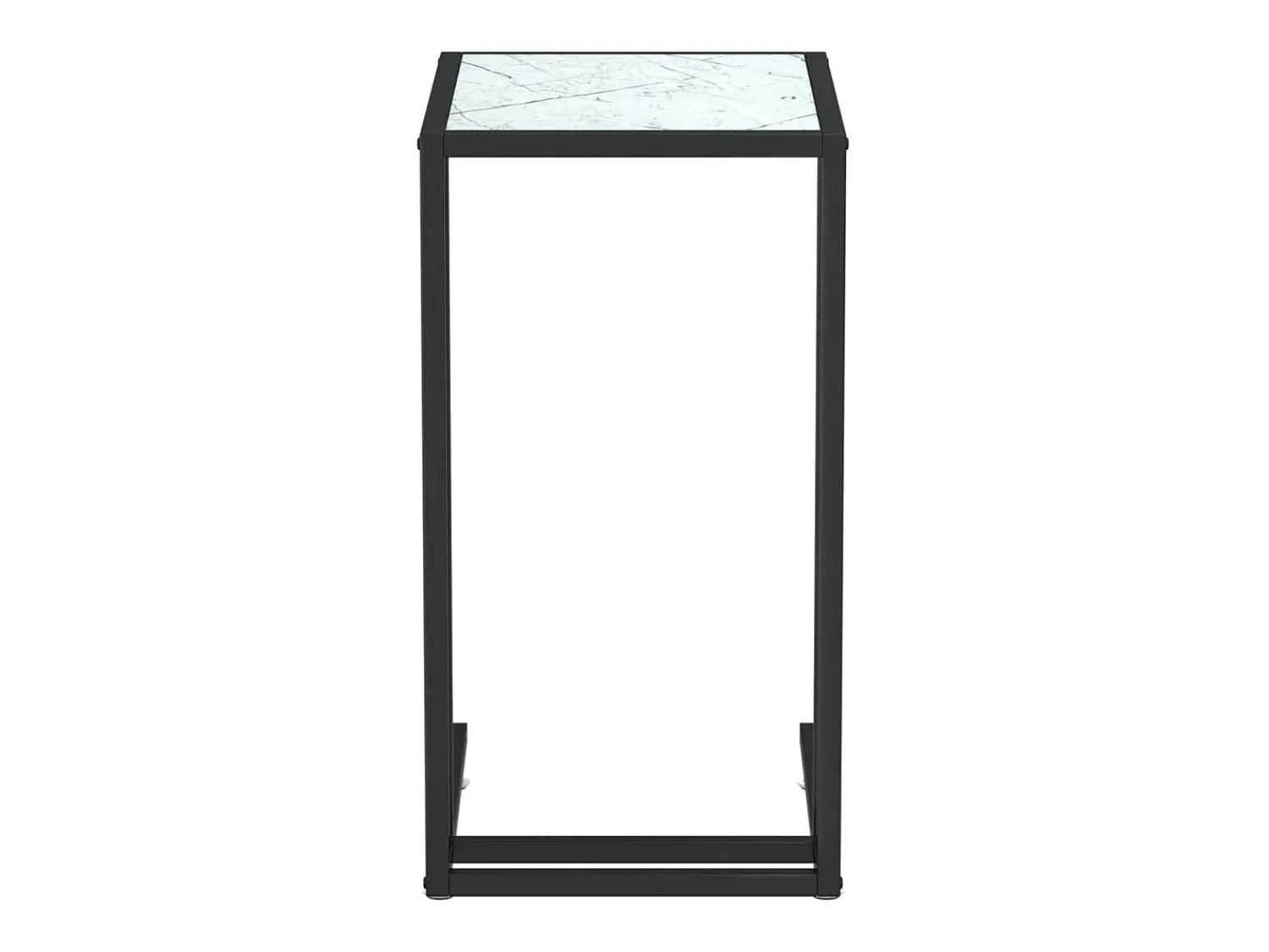 Mesa centro computador mármore 50x35x65cm vidro temperado PT827447^ Mesa De Centro