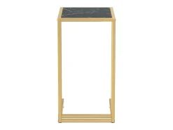 Mesa centro computador mármore 50x35x65 cm vidro temperado PT921071^ Mesa De Centro