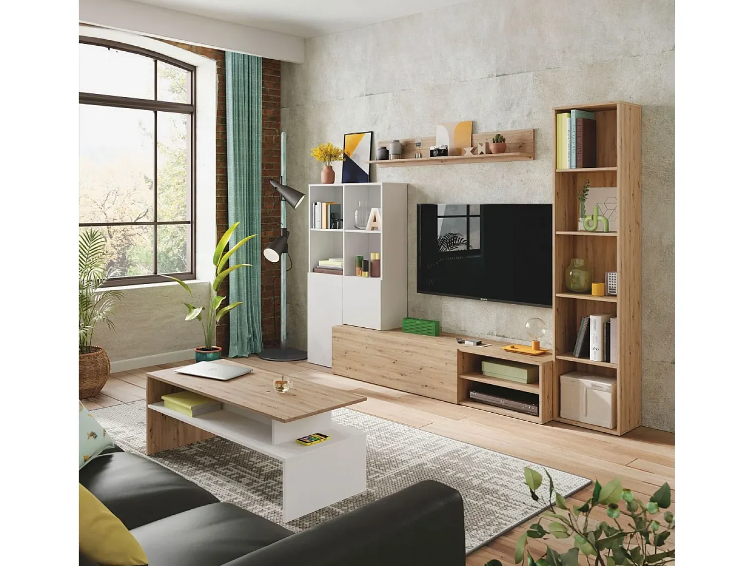 Mesa De Centro|duehome Mesa centro elevable Iris Cinzento