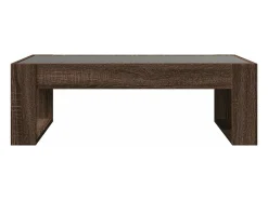 Mesa De Centro|vidaxl Mesa centro luzes LED Infinity 90x53x30 cm carvalho castanho Natural claro