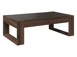 Mesa De Centro|vidaxl Mesa centro luzes LED Infinity 90x53x30 cm carvalho castanho Natural claro