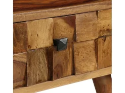 vidaxl Mesa centro madeira acácia maciça c/ acabam. mel 110x50x37 cm^ Mesa De Centro