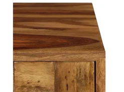 Mesa centro madeira sheesham maciça c/ acabam. mel 110x50x37 cm PT331154^ Mesa De Centro