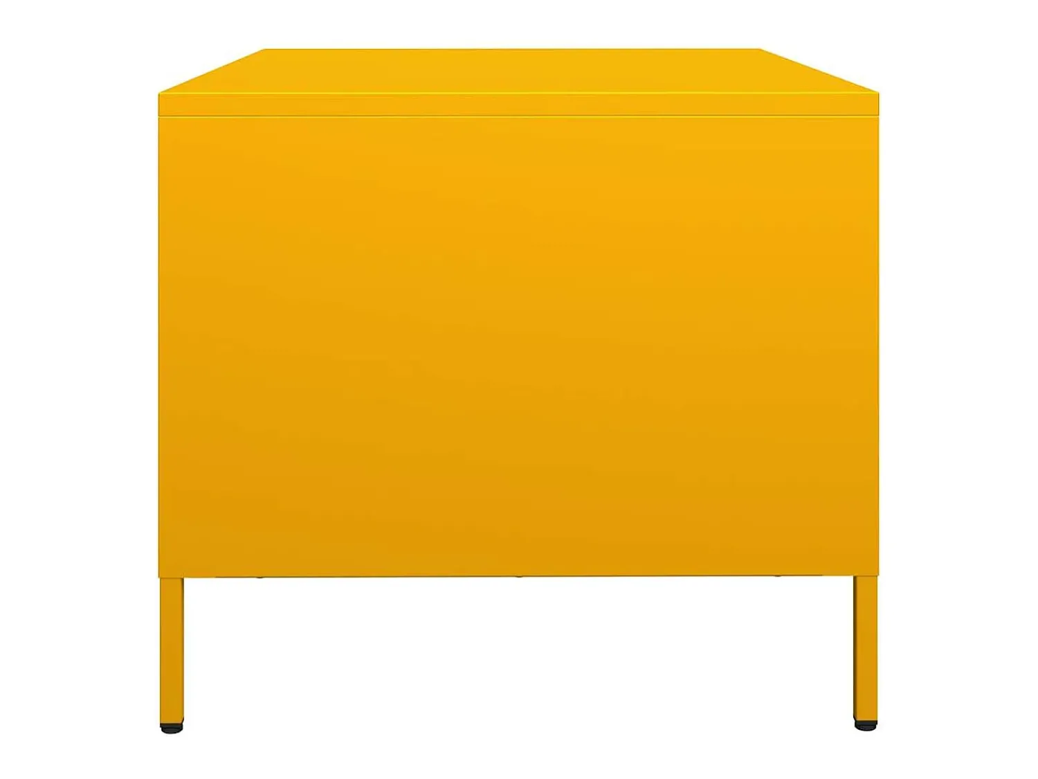 Mesa De Centro*vidaxl Mesa centro 101,5x50x43,5 cm aço laminado frio mostarda Amarelo