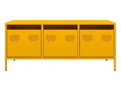 Mesa De Centro*vidaxl Mesa centro 101,5x50x43,5 cm aço laminado frio mostarda Amarelo