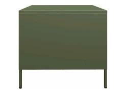 vidaxl Mesa centro 101,5x50x43,5 cm aço laminado a frio -azeitona^ Mesa De Centro
