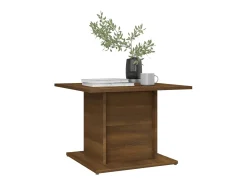 Mesa De Centro| Mesa centro 55,5x55,5x40 cm contraplacado cor carvalho PT102040 Castanho