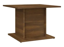 Mesa De Centro| Mesa centro 55,5x55,5x40 cm contraplacado cor carvalho PT102040 Castanho