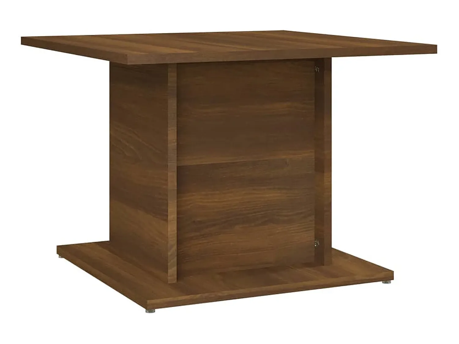Mesa De Centro| Mesa centro 55,5x55,5x40 cm contraplacado cor carvalho PT102040 Castanho