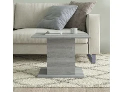 Hot Mesa centro 55,5x55,5x40 cm contraplacado carvalho sonoma cinza PT650446 Cinzento
