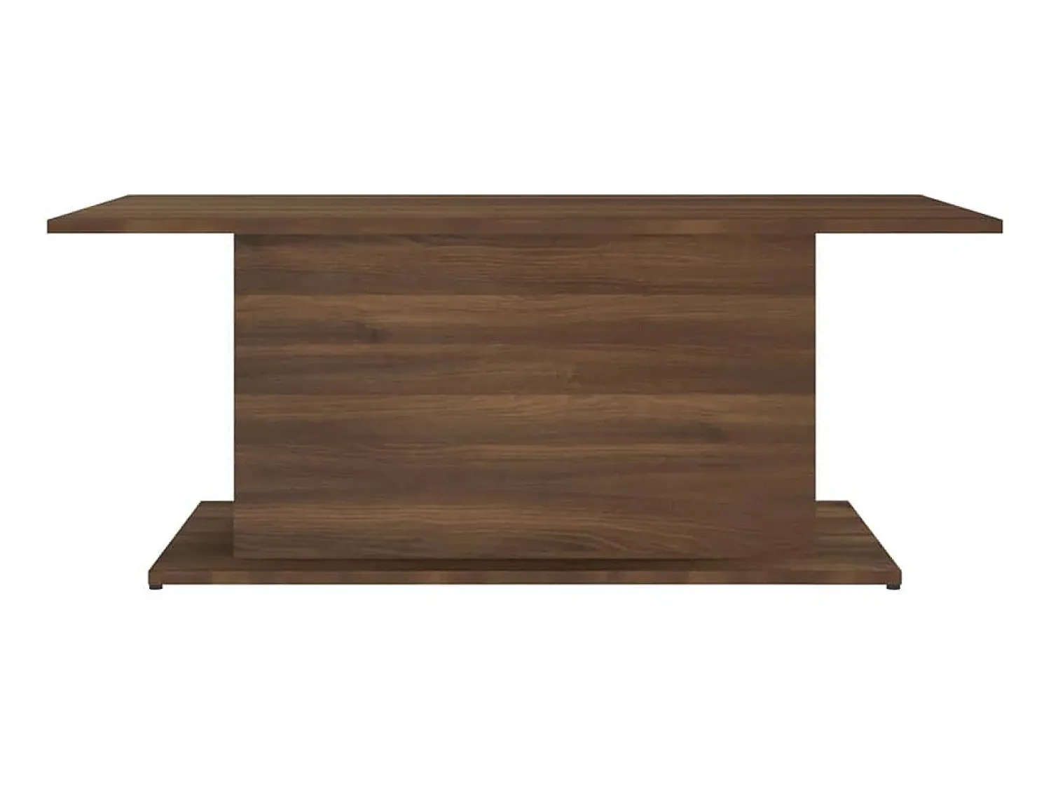 Mesa centro 102x55,5x40 cm contraplacado cor carvalho PT726106^ Mesa De Centro