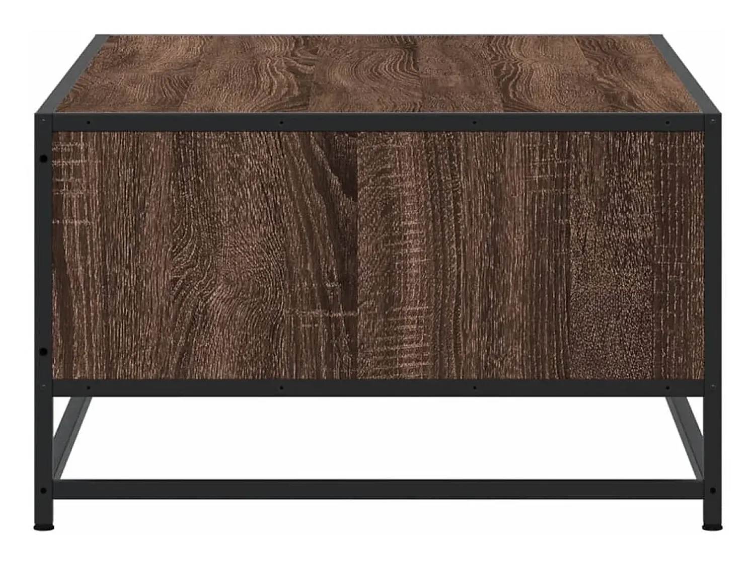 vidaxl Mesa centro 100x57x35 cm deriv. madeira/metal carvalho castanho^ Mesa De Centro
